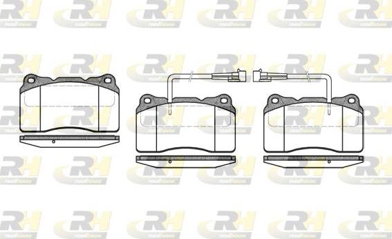 Roadhouse 2666.02 - Kit pastiglie freno, Freno a disco autozon.pro