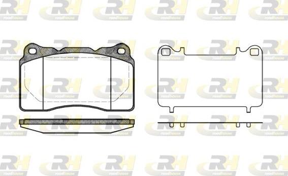 Roadhouse 2666.10 - Kit pastiglie freno, Freno a disco autozon.pro