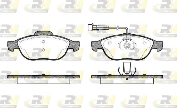 Roadhouse 2660.02 - Kit pastiglie freno, Freno a disco autozon.pro