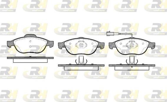 Roadhouse 2660.11 - Kit pastiglie freno, Freno a disco autozon.pro