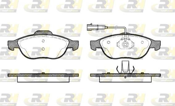 Roadhouse 2660.22 - Kit pastiglie freno, Freno a disco autozon.pro