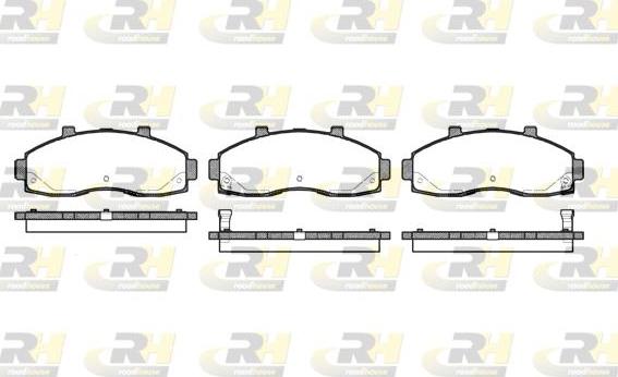 Roadhouse 2662.02 - Kit pastiglie freno, Freno a disco autozon.pro