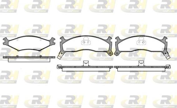 Roadhouse 2600.02 - Kit pastiglie freno, Freno a disco autozon.pro