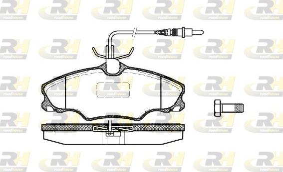 Roadhouse 2603.04 - Kit pastiglie freno, Freno a disco autozon.pro