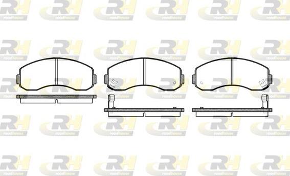 Roadhouse 2619.02 - Kit pastiglie freno, Freno a disco autozon.pro