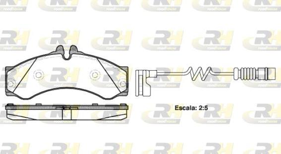 Roadhouse 2614.12 - Kit pastiglie freno, Freno a disco autozon.pro