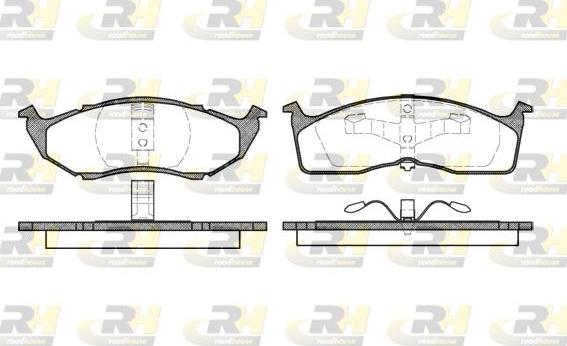 Roadhouse 2610.00 - Kit pastiglie freno, Freno a disco autozon.pro