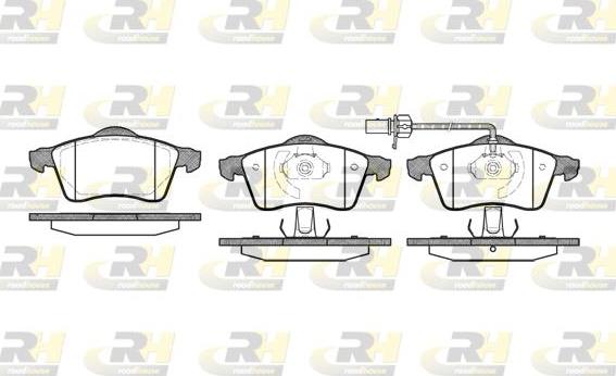 Roadhouse 2618.01 - Kit pastiglie freno, Freno a disco autozon.pro