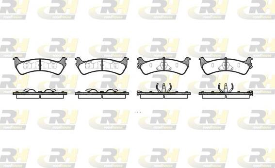 Roadhouse 2617.12 - Kit pastiglie freno, Freno a disco autozon.pro