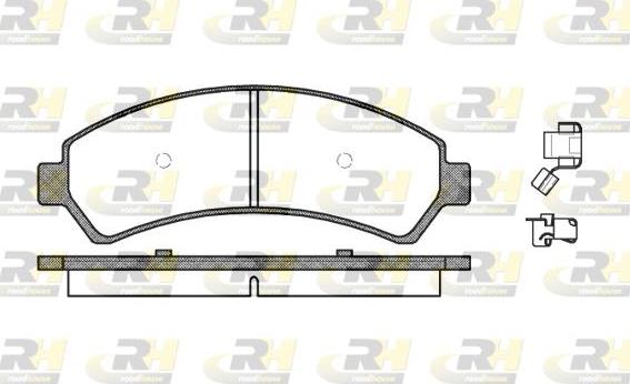 Roadhouse 2688.00 - Kit pastiglie freno, Freno a disco autozon.pro