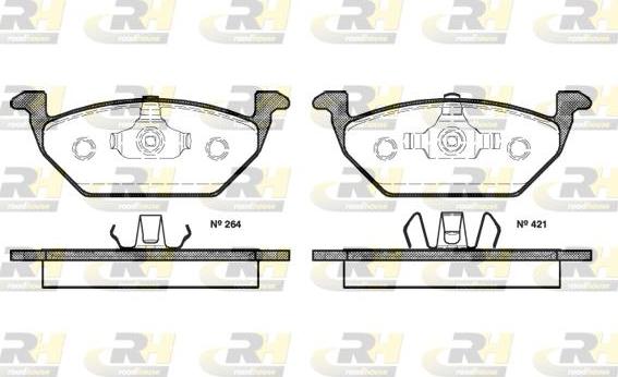 Roadhouse 2633.20 - Kit pastiglie freno, Freno a disco autozon.pro