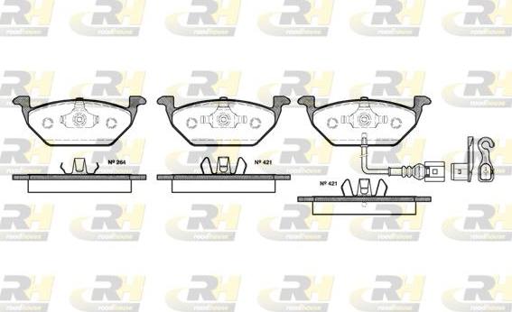 Roadhouse 2633.21 - Kit pastiglie freno, Freno a disco autozon.pro