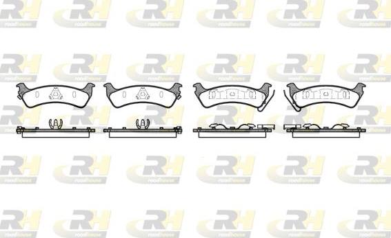 Roadhouse 2629.02 - Kit pastiglie freno, Freno a disco autozon.pro