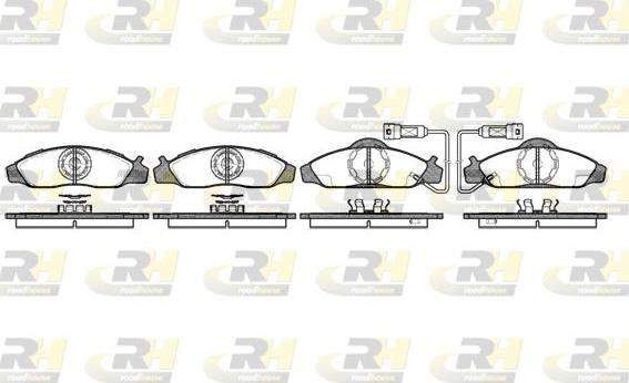 Roadhouse 2624.02 - Kit pastiglie freno, Freno a disco autozon.pro