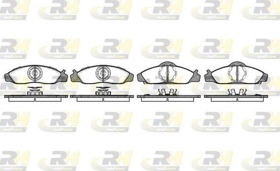 Roadhouse 2624.12 - Kit pastiglie freno, Freno a disco autozon.pro