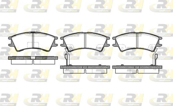 Roadhouse 2675.02 - Kit pastiglie freno, Freno a disco autozon.pro