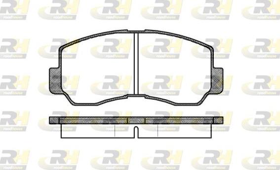 Roadhouse 2094.40 - Kit pastiglie freno, Freno a disco autozon.pro