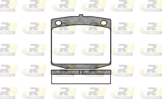 Roadhouse 2095.10 - Kit pastiglie freno, Freno a disco autozon.pro