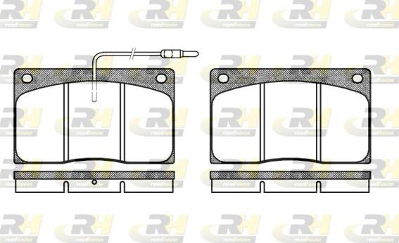 Roadhouse 2044.02 - Kit pastiglie freno, Freno a disco autozon.pro