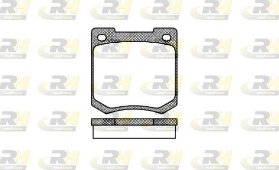 Roadhouse 2040.00 - Kit pastiglie freno, Freno a disco autozon.pro