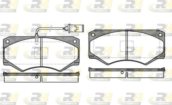 Roadhouse 2047.52 - Kit pastiglie freno, Freno a disco autozon.pro