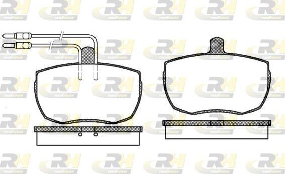 Roadhouse 2056.04 - Kit pastiglie freno, Freno a disco autozon.pro