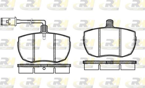 Roadhouse 2056.11 - Kit pastiglie freno, Freno a disco autozon.pro