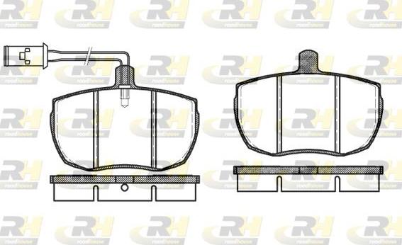 Roadhouse 2056.12 - Kit pastiglie freno, Freno a disco autozon.pro