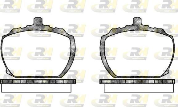 Roadhouse 2058.10 - Kit pastiglie freno, Freno a disco autozon.pro