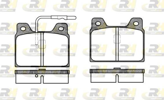 Roadhouse 2068.02 - Kit pastiglie freno, Freno a disco autozon.pro