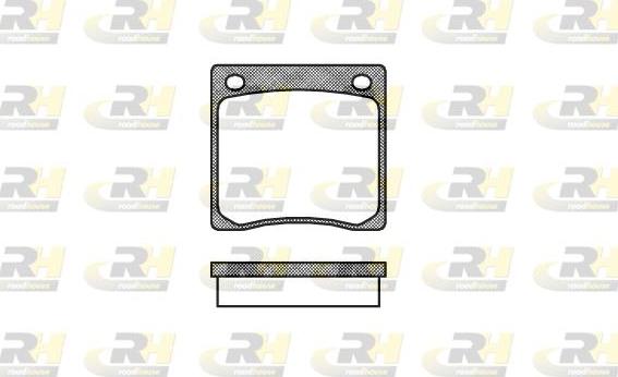 Roadhouse 2067.00 - Kit pastiglie freno, Freno a disco autozon.pro