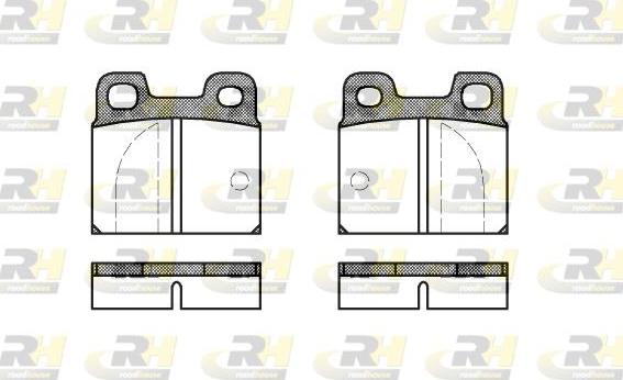 Roadhouse 2005.00 - Kit pastiglie freno, Freno a disco autozon.pro