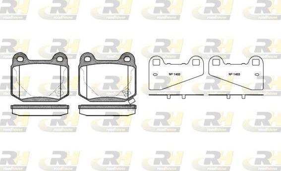 Roadhouse 2014.52 - Kit pastiglie freno, Freno a disco autozon.pro