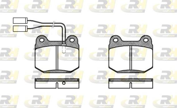 Roadhouse 2014.01 - Kit pastiglie freno, Freno a disco autozon.pro