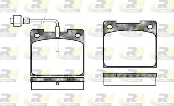 Roadhouse 2039.02 - Kit pastiglie freno, Freno a disco autozon.pro