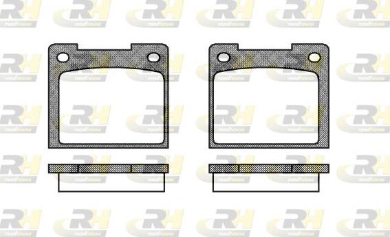 Roadhouse 2039.20 - Kit pastiglie freno, Freno a disco autozon.pro