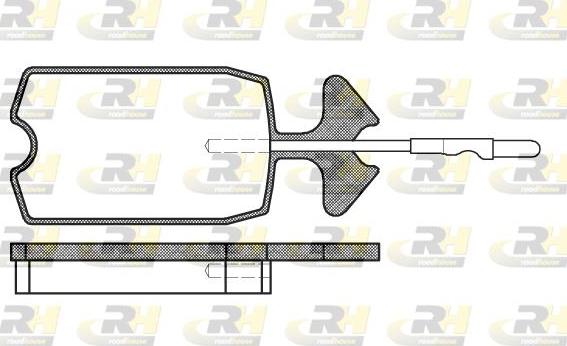 Roadhouse 2034.04 - Kit pastiglie freno, Freno a disco autozon.pro