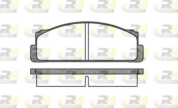 Roadhouse 2022.00 - Kit pastiglie freno, Freno a disco autozon.pro