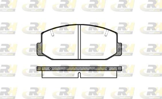 Roadhouse 2075.40 - Kit pastiglie freno, Freno a disco autozon.pro