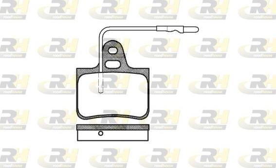 Roadhouse 2076.04 - Kit pastiglie freno, Freno a disco autozon.pro