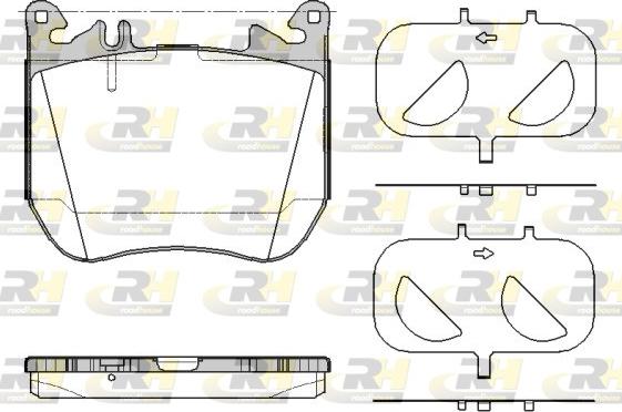 Roadhouse 21951.00 - Kit pastiglie freno, Freno a disco autozon.pro