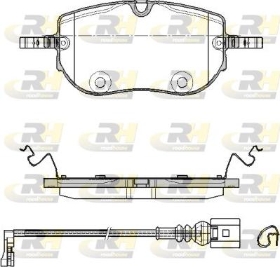 Roadhouse 21964.01 - Kit pastiglie freno, Freno a disco autozon.pro