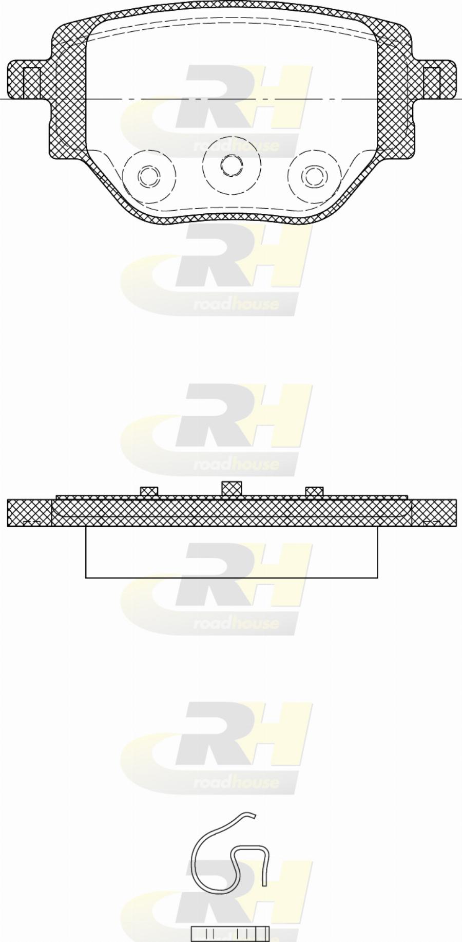 Roadhouse 21905.00 - Kit pastiglie freno, Freno a disco autozon.pro