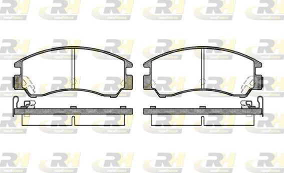 Roadhouse 2191.04 - Kit pastiglie freno, Freno a disco autozon.pro