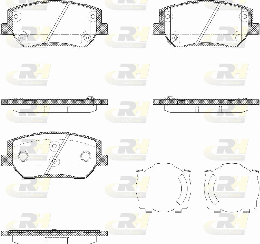 Roadhouse 21910.02 - Kit pastiglie freno, Freno a disco autozon.pro