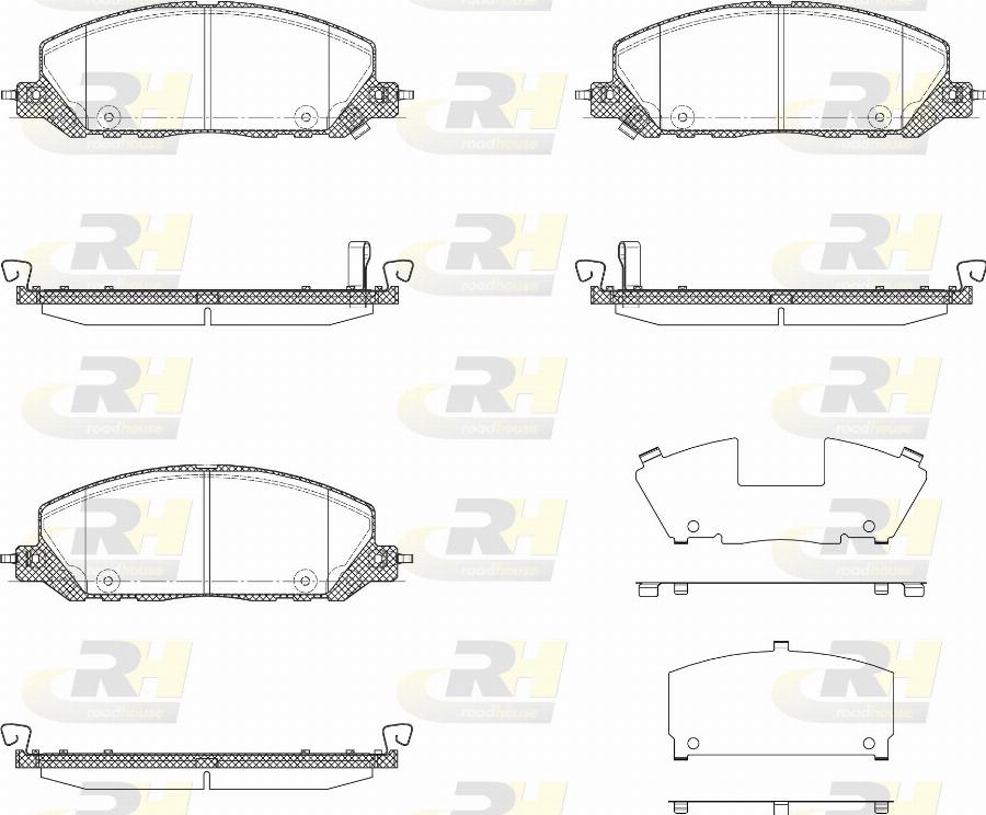 Roadhouse 21918.08 - Kit pastiglie freno, Freno a disco autozon.pro