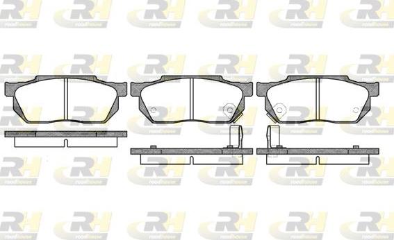 Roadhouse 2193.02 - Kit pastiglie freno, Freno a disco autozon.pro