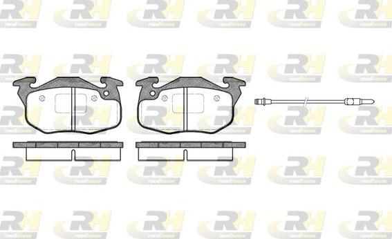 Roadhouse 2192.96 - Kit pastiglie freno, Freno a disco autozon.pro