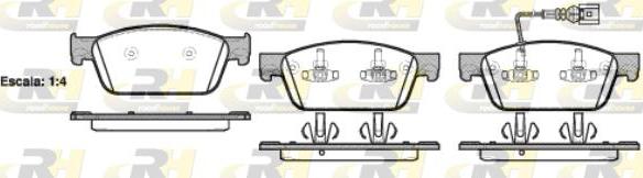 Roadhouse 21440.01 - Kit pastiglie freno, Freno a disco autozon.pro