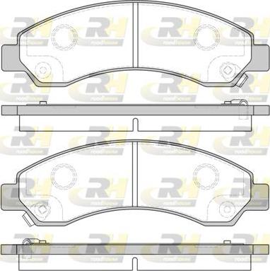 Roadhouse 21456.04 - Kit pastiglie freno, Freno a disco autozon.pro